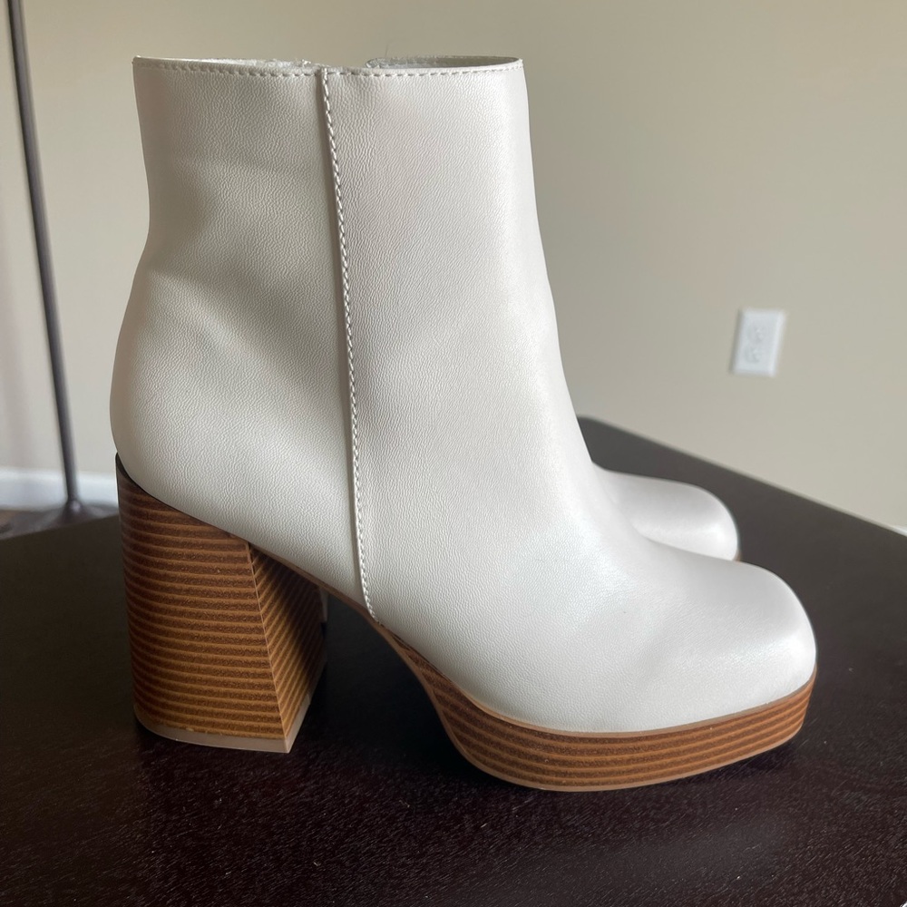 White Heeled Boots